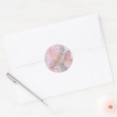 PINK IRIS WEDD STICKERS (Umschlag)