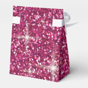 Pink-irisierender Glitzer Geschenkschachtel