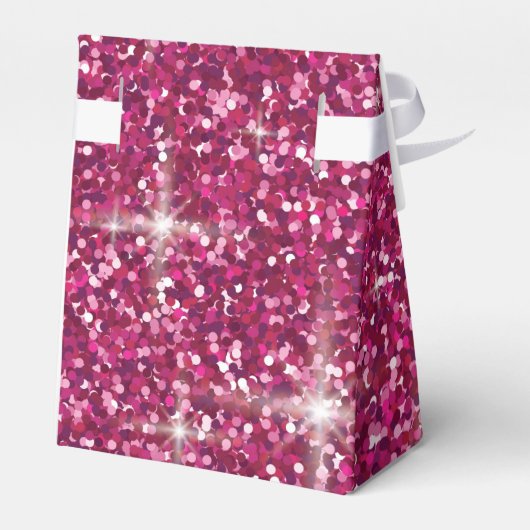 Pink-irisierender Glitzer Geschenkschachtel (Rückseite)