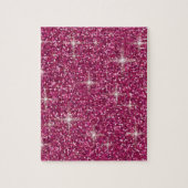 Pink-irisierender Glitzer Puzzle (Vertikal)