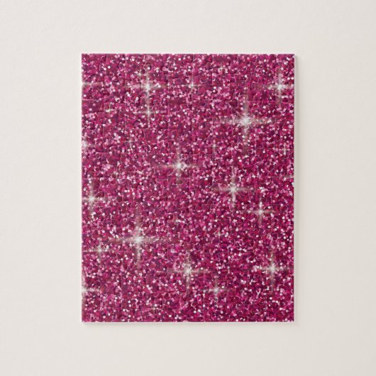 Pink-irisierender Glitzer Puzzle (Vertikal)