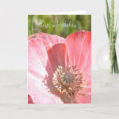 Pink Island Poppy III Karte (Vorderseite)