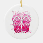 Pink Island Time Keramik Ornament (Hinten)