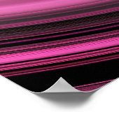Pink Island Wave Poster (Ecke)