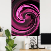 Pink Island Wave Poster (Heimbüro)