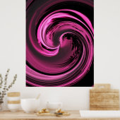 Pink Island Wave Poster (Küche)