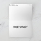 "Pink ist für Mädchen" Geburtskarte Karte (Innenseite)