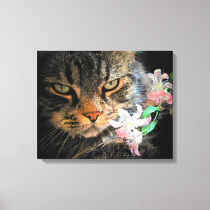 Pink ist NICHT meine Farbe - Grumpy Angel by djon Leinwanddruck