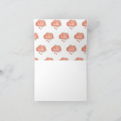 Pink It a Girl Calligraphy Es ist ein Girl Art Gen Dankeskarte (Innenseite)