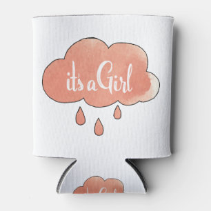 Pink It a Girl Calligraphy Es ist ein Girl Art Gen Dosenkühler