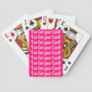 Pink I've Got your Card Spielkarten-Deck Spielkarten