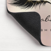 Pink Ivory Glitzer Name Beauty Lashes Makeup Mousepad (Ecke)