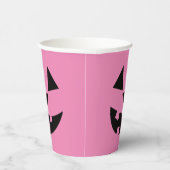 Pink Jack O'Lantern Pappbecher (Rechts)