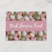 Pink Jamun Fruit Pattern Visitenkarte (Vorderseite)