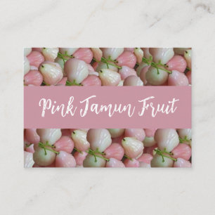 Pink Jamun Fruit Pattern Visitenkarte