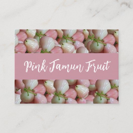 Pink Jamun Fruit Pattern Visitenkarte (Vorderseite)