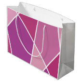 Pink JanaiCreates Color Collection Gift Bag Große Geschenktüte (Rückseite Schrägansicht)