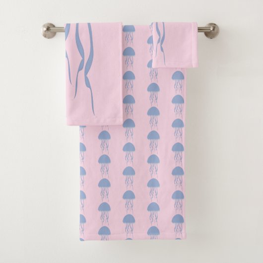 Pink Jelly Fish  Badhandtuch Set (Insitu)
