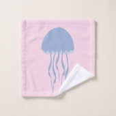 Pink Jelly Fish  Badhandtuch Set (Waschlappen)
