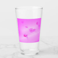 Pink Jellyfish Glass Cup