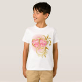 Pink Jewel Hearts T-Shirt (Vorne ganz)