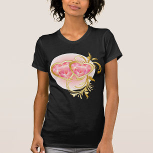 Pink Jewel Hearts T-Shirt