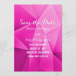 Pink Jewel Tones Save the Date einladen Einladung