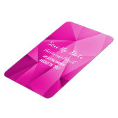 Pink Jewel Tones Save the Date Flexi Magnet (Linke Seite)