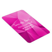 Pink Jewel Tones Save the Date Flexi Magnet (Rechte Seite)