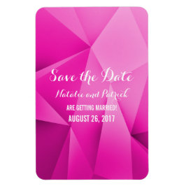 Pink Jewel Tones Save the Date Flexi Magnet