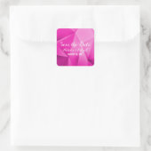 Pink Jewel Tones Save the Date Stickers (Tasche)