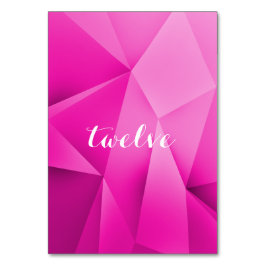Pink Jewel Tones Tischnummer Card
