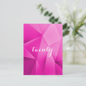 Pink Jewel Tones Tischnummer Postcard (Stehend Vorderseite)