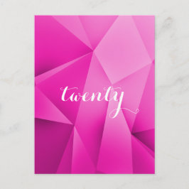 Pink Jewel Tones Tischnummer Postcard