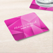 Pink Jewel Tones Wedding Paper Untersetzer (angewinkelt)