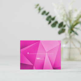 Pink Jewel Tones Wedding Platzkarten