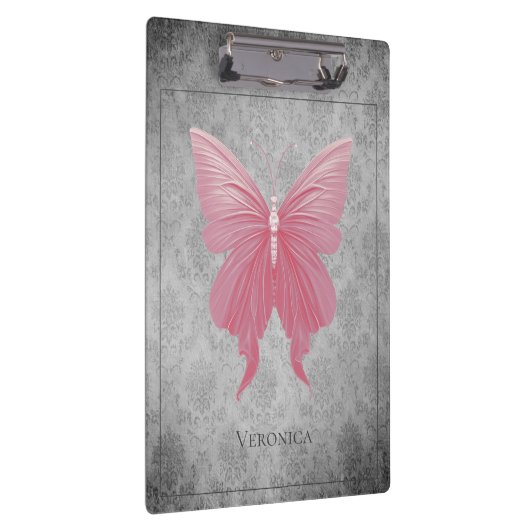 Pink Jewele Dragonfly Klemmbrett (Rechts)