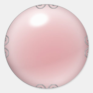Pink Jewele Pearl Stickers