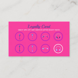 Pink Jewelry Neon Stilvolle Body Piercing Treuekarte