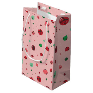 Pink Jingle Bells Weihnachtsgeschenk Tasche Kleine Geschenktüte
