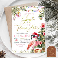 Pink Jingle und Flamingo Tropical Weihnachten
