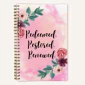 Pink Journal erlöst. Wiederhergestellt. erneuert Notizblock (Vorderseite)