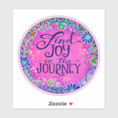 Pink Journey Floral Inspirivity Sticker (Blatt)