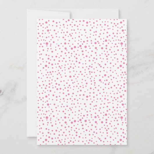 Pink Joy mit Beeren Weihnachts-Foto Einladung (Rückseite)