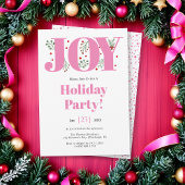 Pink Joy mit Beeren Weihnachts-Foto Einladung