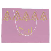 Pink Joyoux Weihnachten Geschenktasche Große Geschenktüte (Rückseite)