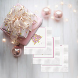 Pink Joyoux Weihnachten Paper Napkin Serviette