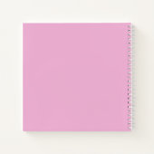 Pink Joyoux Weihnachten Sparkling Spiral Notebook Notizblock (Rückseite)