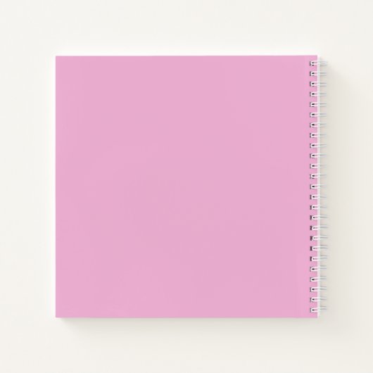 Pink Joyoux Weihnachten Sparkling Spiral Notebook Notizblock (Rückseite)