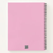 Pink Joyoux Weihnachten Spiral Notebook Notizblock (Rückseite)